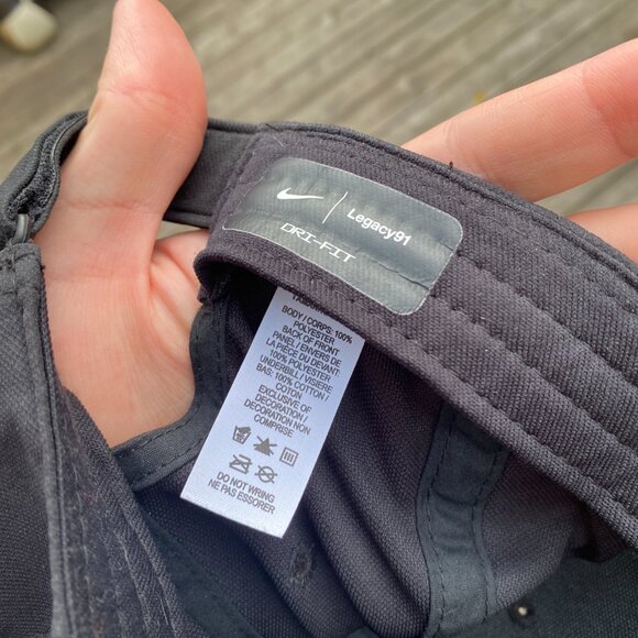 Nike Legacy91 Dri Fit Hat Cap Black - Picture 3 of 4